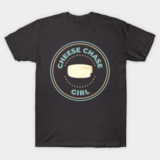 Cheese chase girl logo round T-Shirt